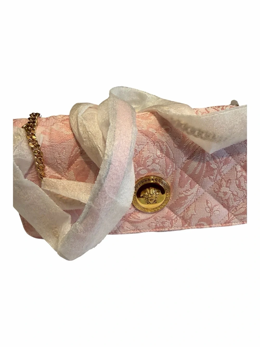 Versace Medusa 95 Quilted East-West Shoulder Bag
